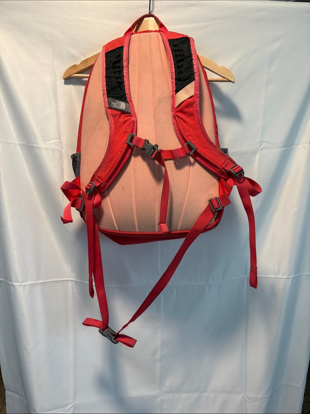The North Face Red Daypack Backpack with Front Bungee - Picture 5 of 8